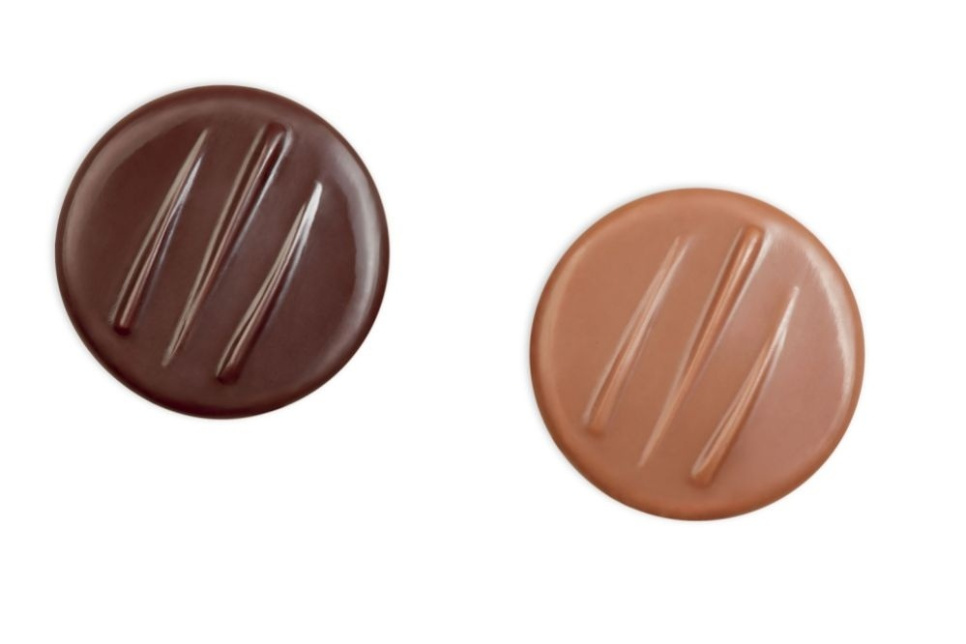 Moule à pralinés, PC101, rond avec lignes, 21 pralines - Pavoni dans le groupe Pâtisserie / Moules / Moules à chocolats l\'adresse The Kitchen Lab (1827-20279)