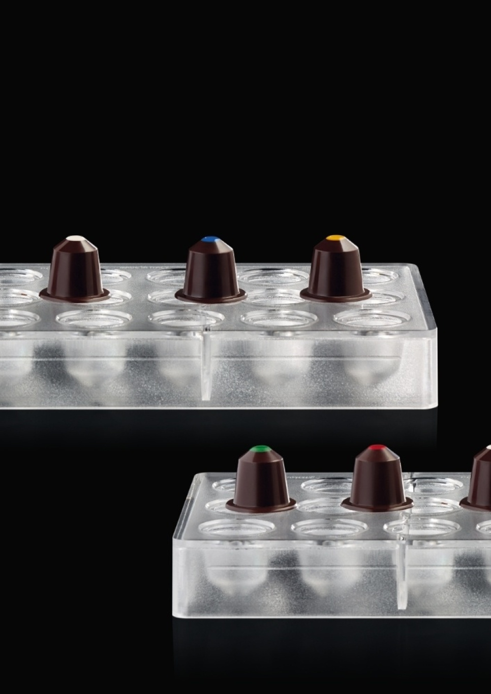 Moule praliné, PC36, capsule, 21 pralines - Pavoni dans le groupe Pâtisserie / Moules / Moules à chocolats l\'adresse The Kitchen Lab (1827-20282)
