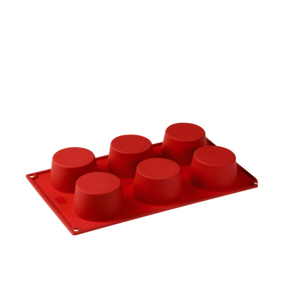 Moule à pâtisserie en silicone, cylindre, 6 pcs - Pavoni dans le groupe Pâtisserie / Moules / Moules en silicone l\'adresse The Kitchen Lab (1827-20835)