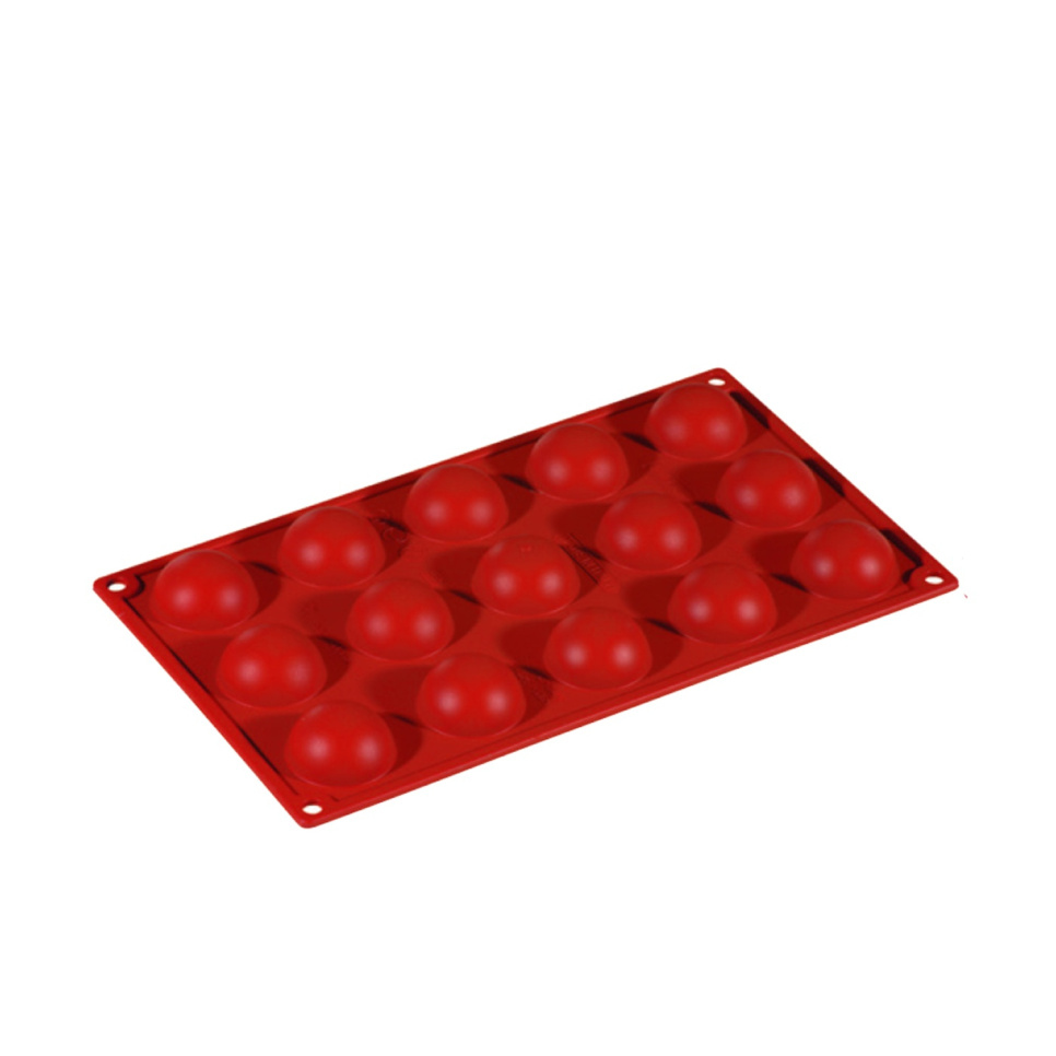 Moule à pâtisserie en silicone, demi-sphère, 15 pcs - Pavoni dans le groupe Pâtisserie / Moules / Moules en silicone l\'adresse The Kitchen Lab (1827-20844)