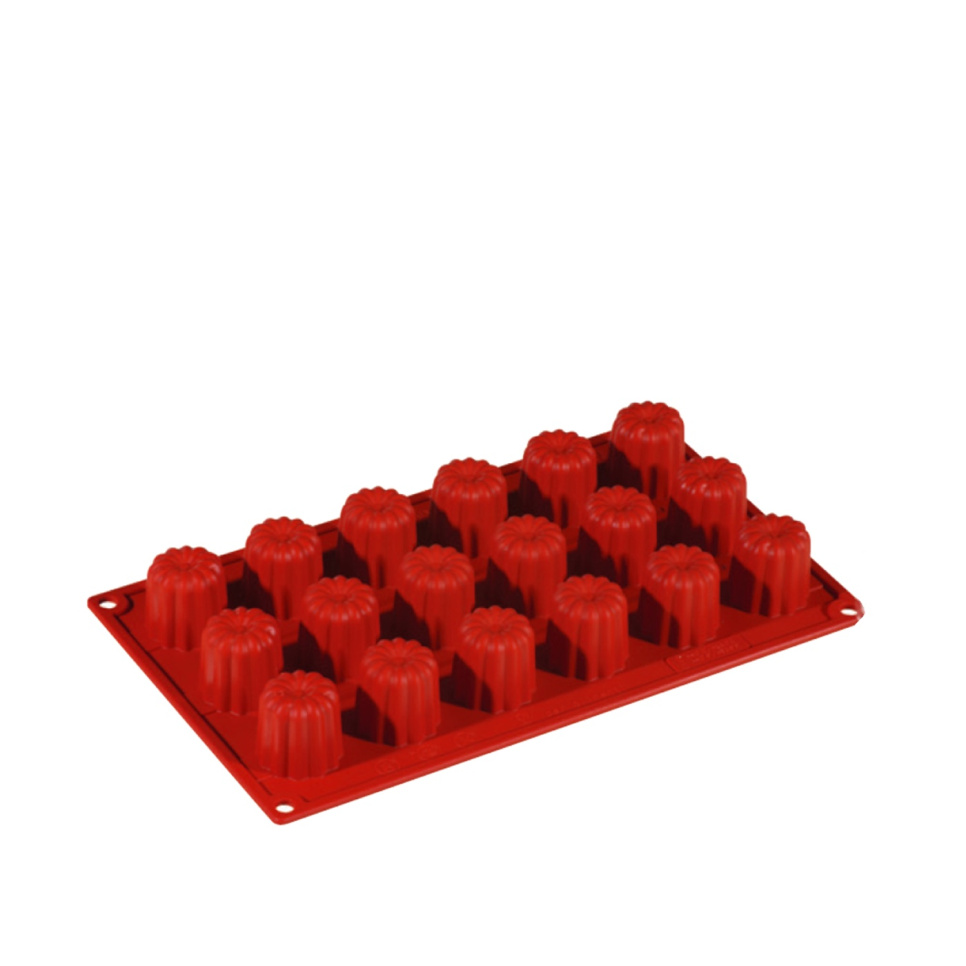 Moule à pâtisserie en silicone, petit canelé, 18 pcs - Pavoni dans le groupe Pâtisserie / Moules / Moules en silicone l\'adresse The Kitchen Lab (1827-20856)