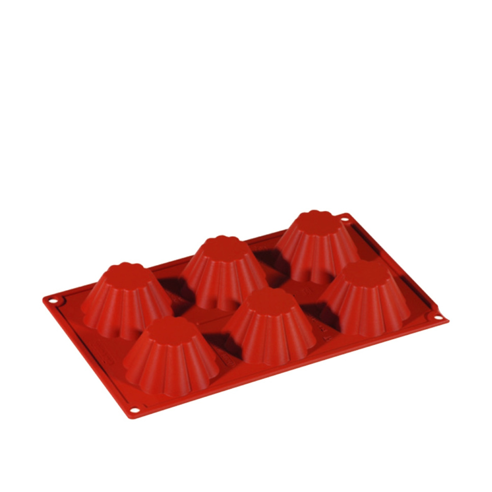 Moule à pâtisserie en silicone, brioche profonde, 6 pcs - Pavoni dans le groupe Pâtisserie / Moules / Moules en silicone l\'adresse The Kitchen Lab (1827-20858)