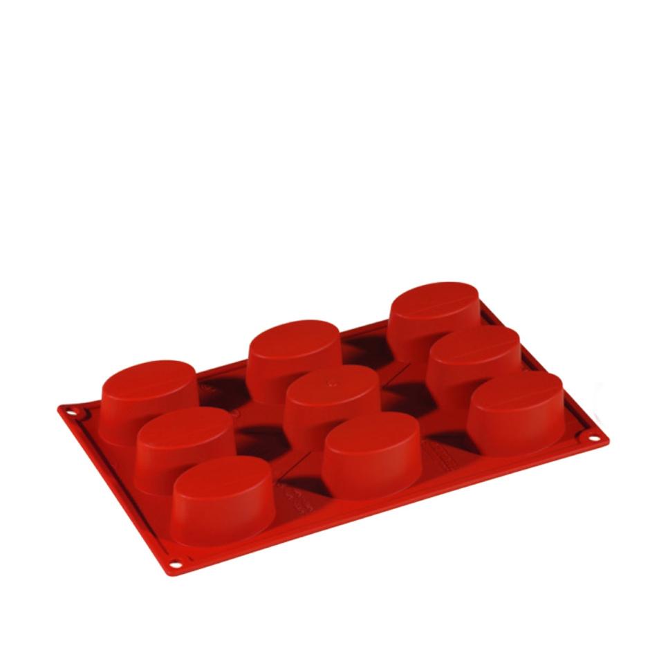 Moule à pâtisserie en silicone, ovale, 9 pcs - Pavoni dans le groupe Pâtisserie / Moules / Moules en silicone l\'adresse The Kitchen Lab (1827-20860)