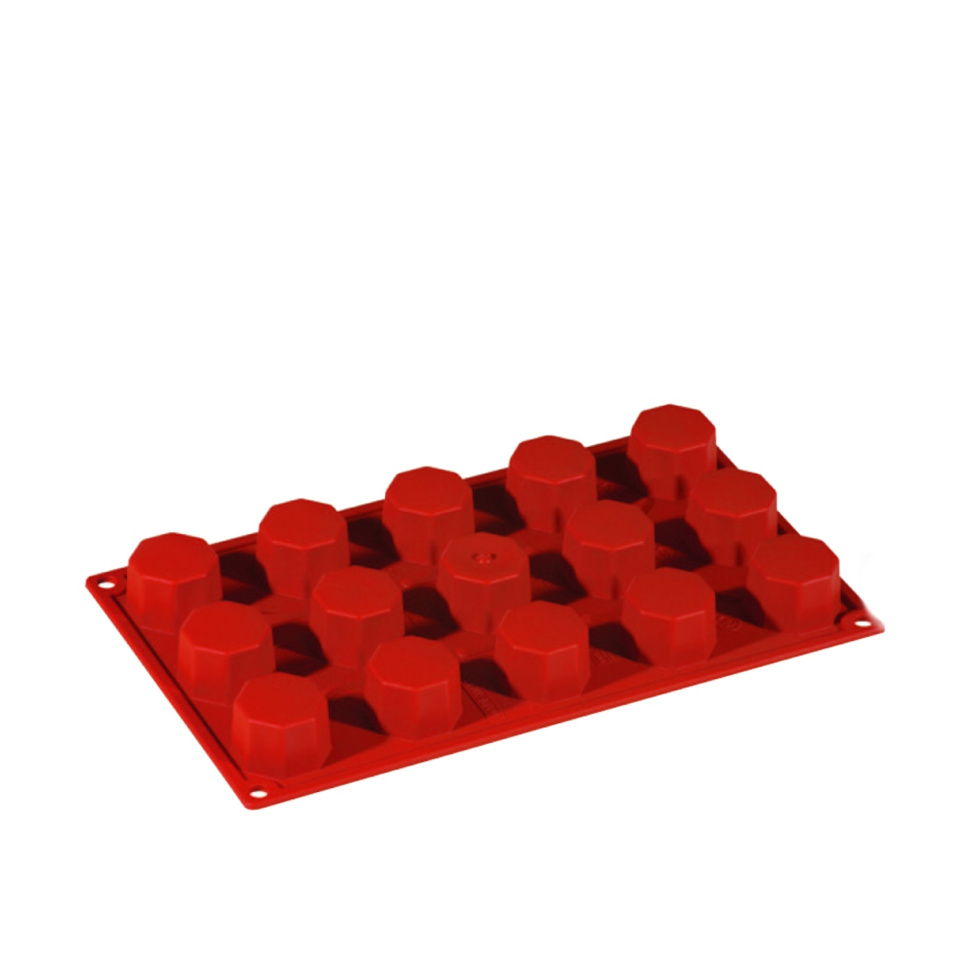 Moule à pâtisserie en silicone, octogone, 15 pcs - Pavoni dans le groupe Pâtisserie / Moules / Moules en silicone l\'adresse The Kitchen Lab (1827-20862)