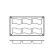 Moule à pâtisserie en silicone, rectangle oscillant, 6 pcs - Pavoni