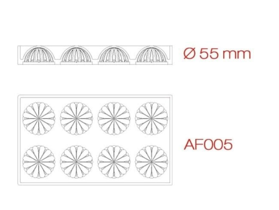 Moule silicone, Chocoflex, cylindre - Pavoni
