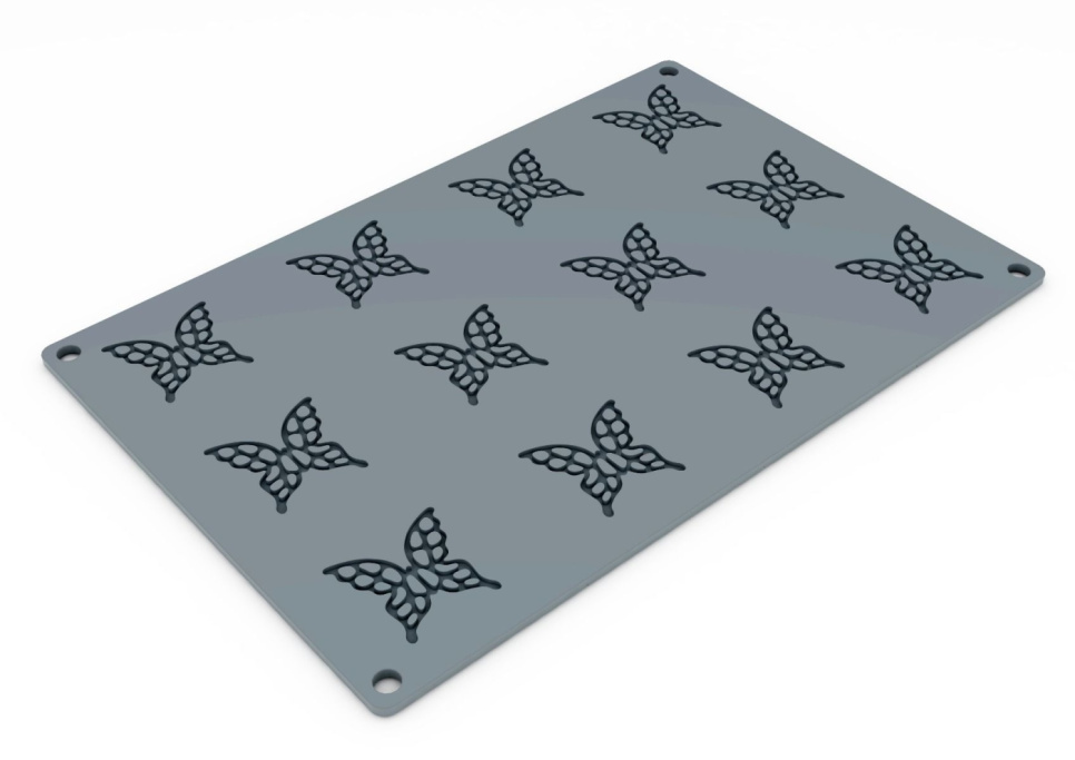 Forme de silicone pour Tuile GG051, petit papillon, gourmand - Pavoni dans le groupe Pâtisserie / Moules / Moules en silicone l\'adresse The Kitchen Lab (1827-27490)