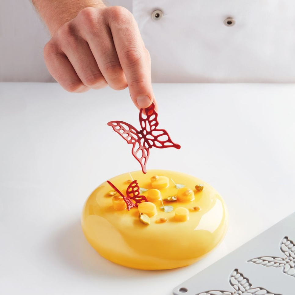 Forme de silicone pour Tuile GG051, petit papillon, gourmand - Pavoni