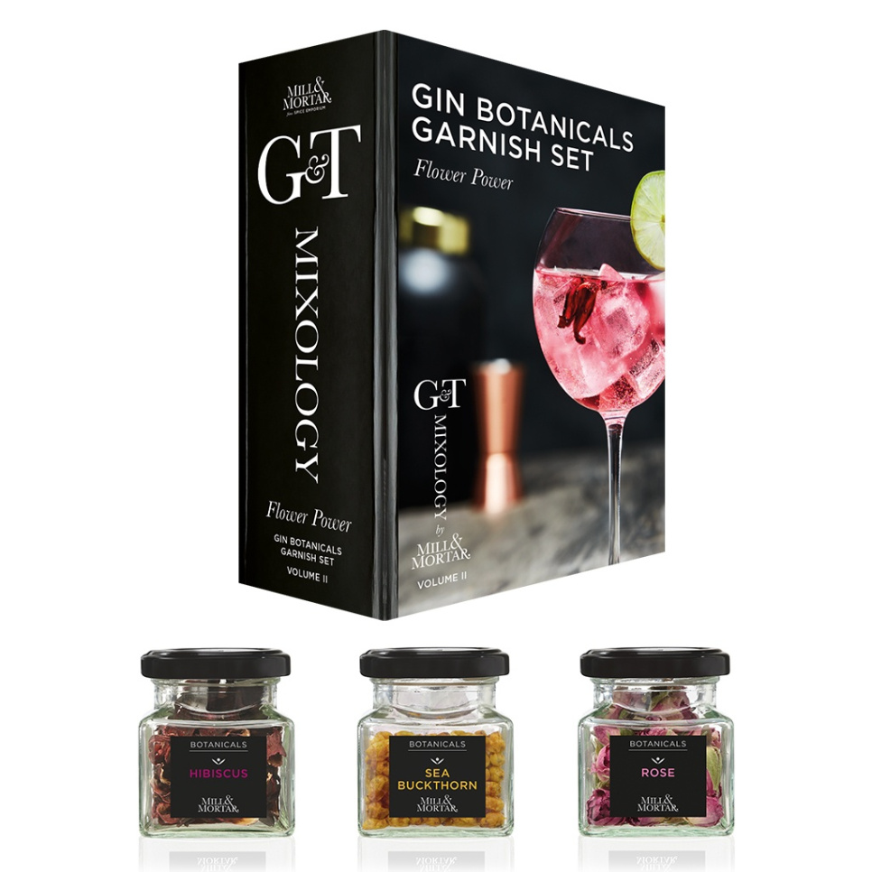 Gin and Tonic, garniture de fleurs - Mill & Mortar dans le groupe Cocktails et Vin / Équipement à cocktail / Autre équipement à cocktail l\'adresse The Kitchen Lab (1840-21843)