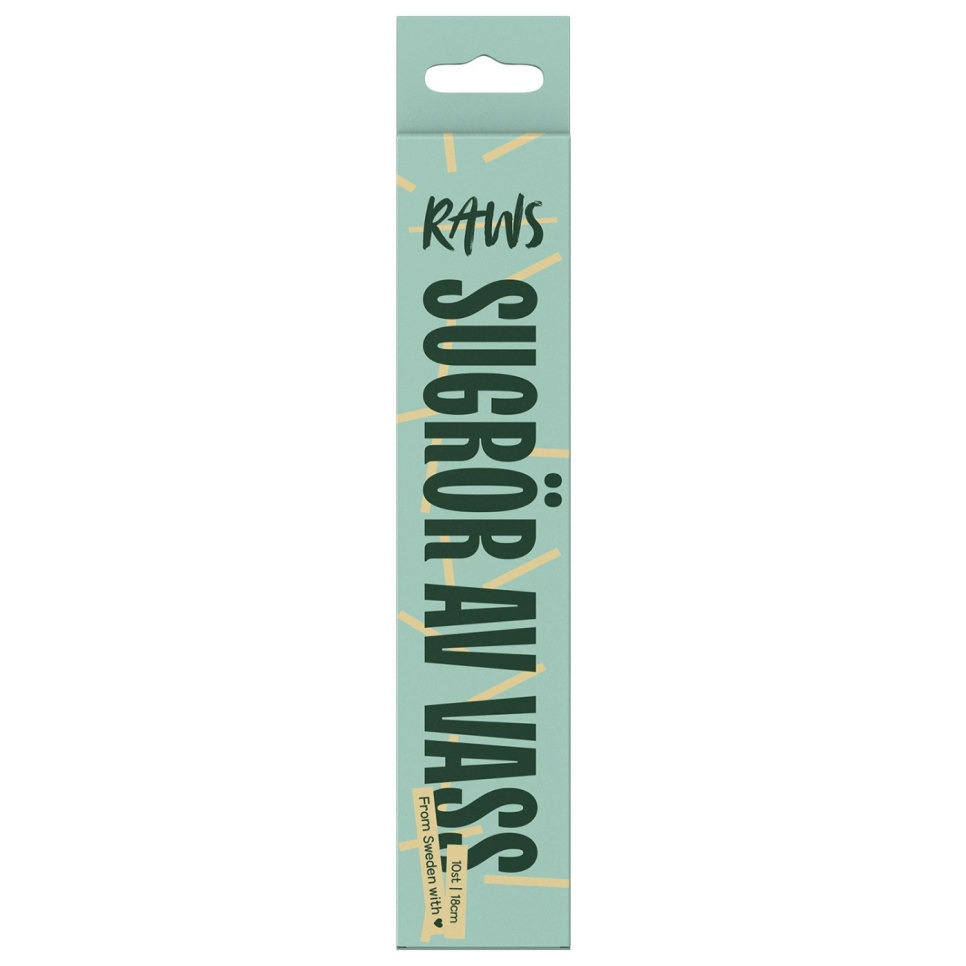 Pailles de roseau, 18 cm, pack de 10 - Raws dans le groupe Cocktails et Vin / Équipement à cocktail / Autre équipement à cocktail l\'adresse The Kitchen Lab (1848-22237)