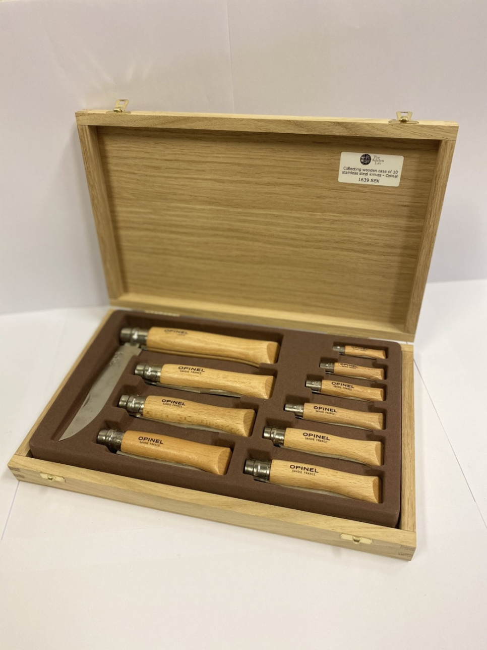 Couteaux en coffret de collection, inox, 10 pièces - Opinel