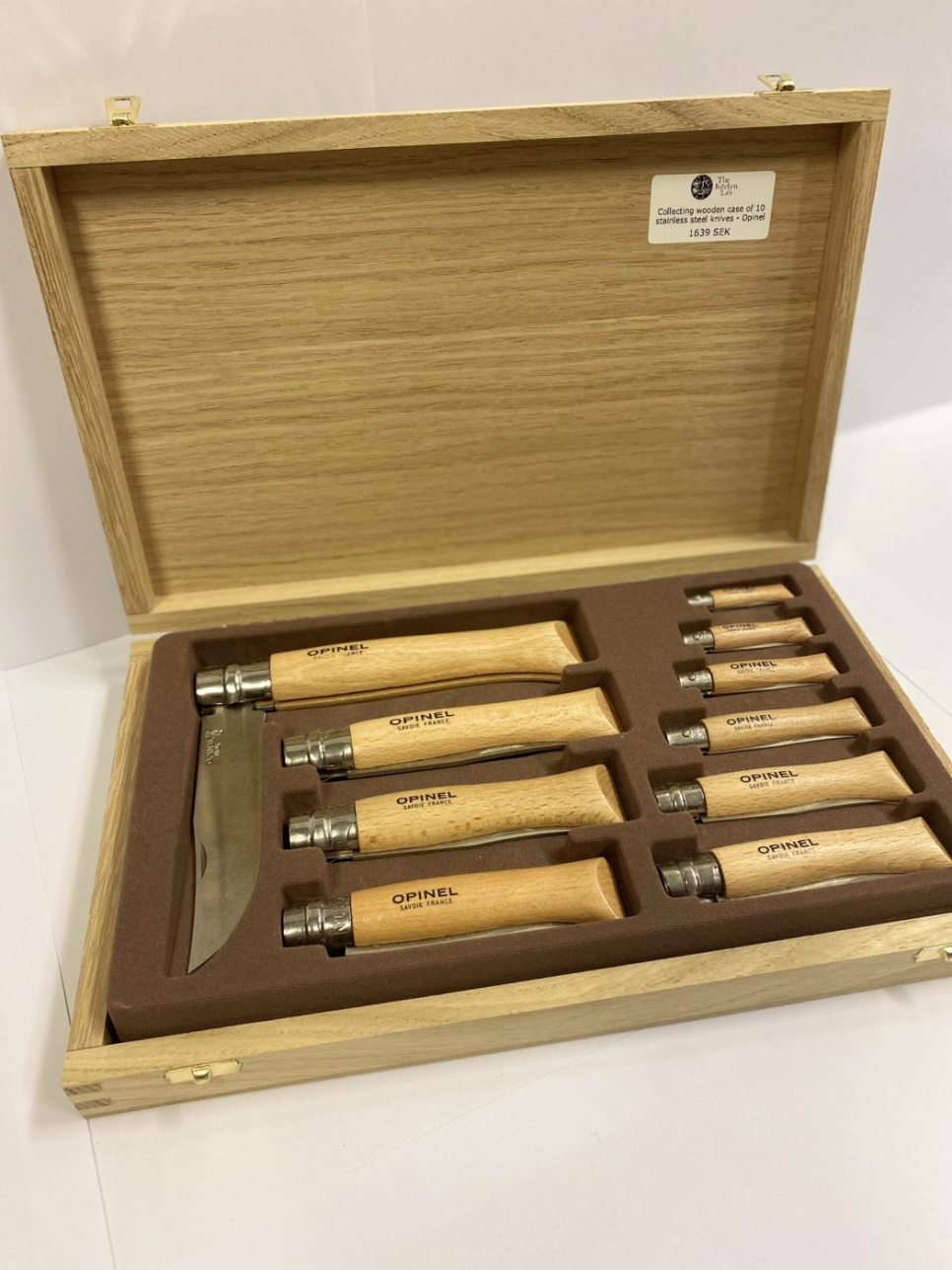 Couteaux en coffret de collection, inox, 10 pièces - Opinel