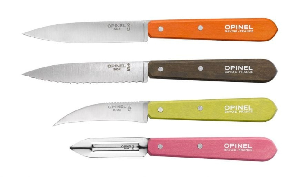 Coffret de couteaux en quatre parties, années 50, Essentiels - Opinel dans le groupe Cuisine / Couteaux de cuisine / Set de couteaux l\'adresse The Kitchen Lab (1861-22651)
