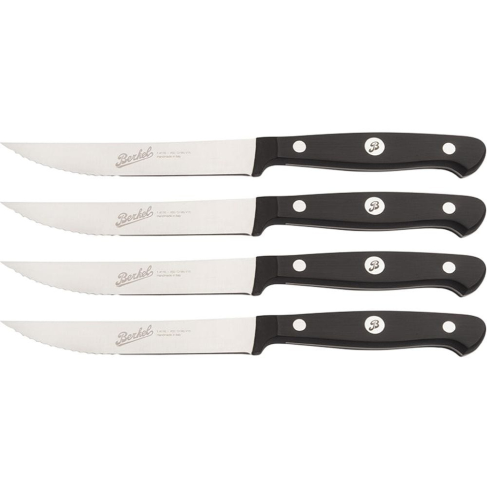 Couteaux à steak dentelés, pack de 4 Classic Black - Berkel dans le groupe Cuisine / Couteaux de cuisine / Autres couteaux l\'adresse The Kitchen Lab (1870-23936)