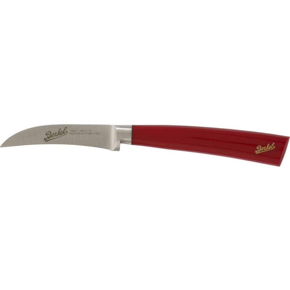 Couteau d\'office courbe, 7 cm, Elegance Red - Berkel dans le groupe Cuisine / Couteaux de cuisine / Couteaux à éplucher l\'adresse The Kitchen Lab (1870-23955)
