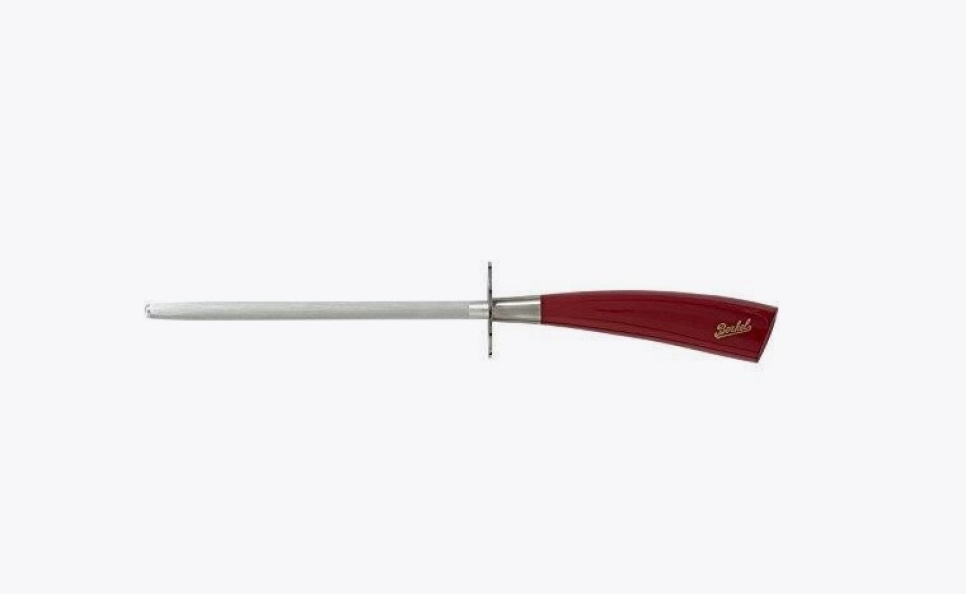 Poils en acier, 20 cm, Elegance Red - Berkel dans le groupe Cuisine / Couteaux de cuisine / Entretien des couteaux / Fusils d’affûtage et pierres à aiguiser l\'adresse The Kitchen Lab (1870-23959)