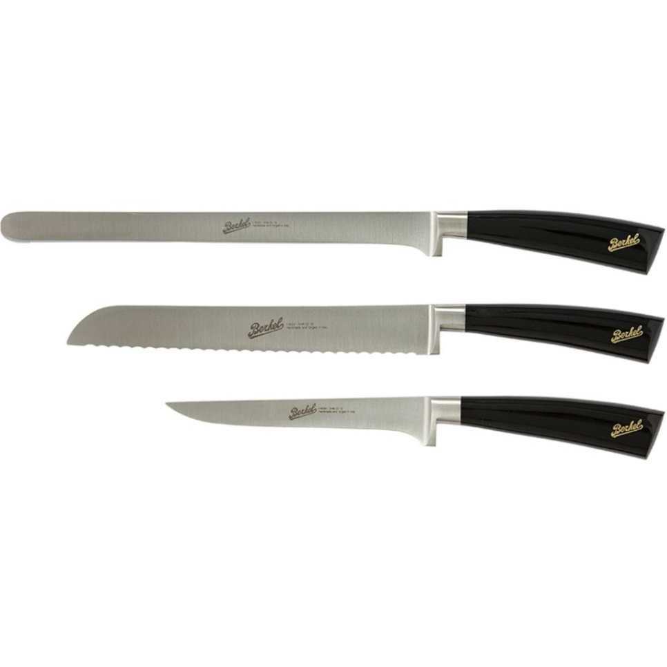 Skin set en trois parties, Elegance Glossy Black - Berkel dans le groupe Cuisine / Couteaux de cuisine / Set de couteaux l\'adresse The Kitchen Lab (1870-23987)