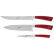 Lot de couteaux en trois parties, Elegance Rouge - Berkel
