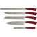 Lot de couteaux en cinq parties, Elegance Rouge - Berkel