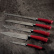 Lot de couteaux en cinq parties, Elegance Rouge - Berkel