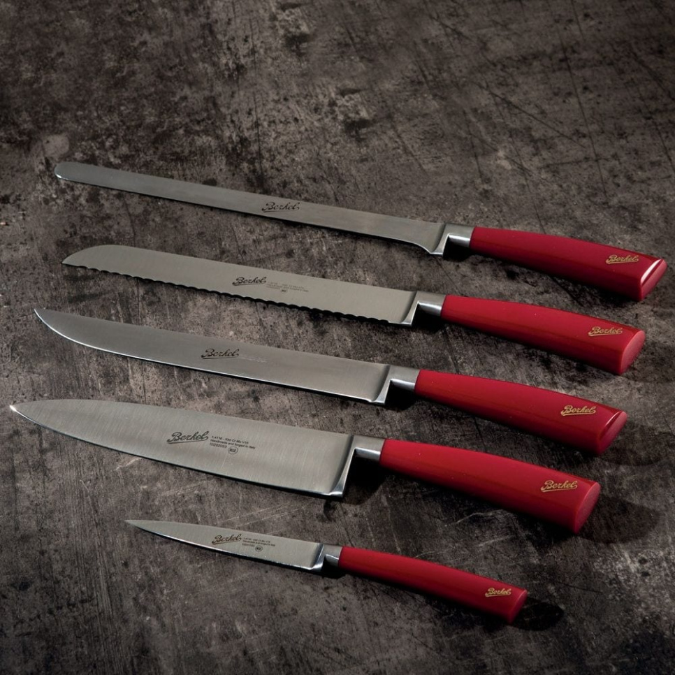 Lot de couteaux en cinq parties, Elegance Rouge - Berkel
