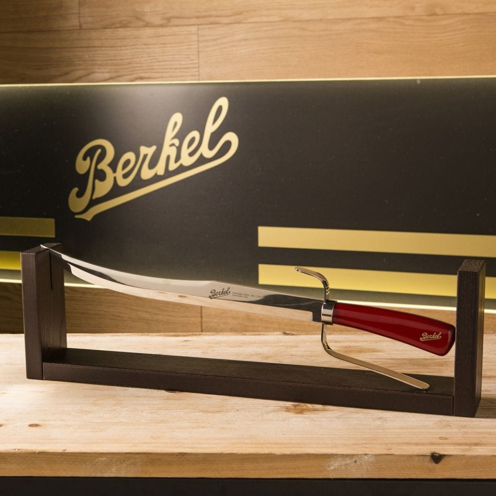 Sabre à champagne avec support en bois, 52 cm, Elegance Red - Berkel