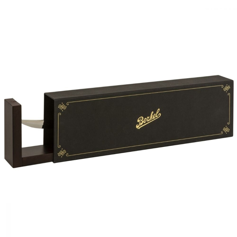 Sabre à champagne avec support en bois, 52 cm, Corne de Cerf Elegance - Berkel