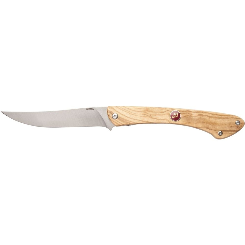 Couteau pliant, 12 cm, avec manche en bois d\'olivier - Berkel dans le groupe Cuisine / Couteaux de cuisine / Autres couteaux l\'adresse The Kitchen Lab (1870-24006)