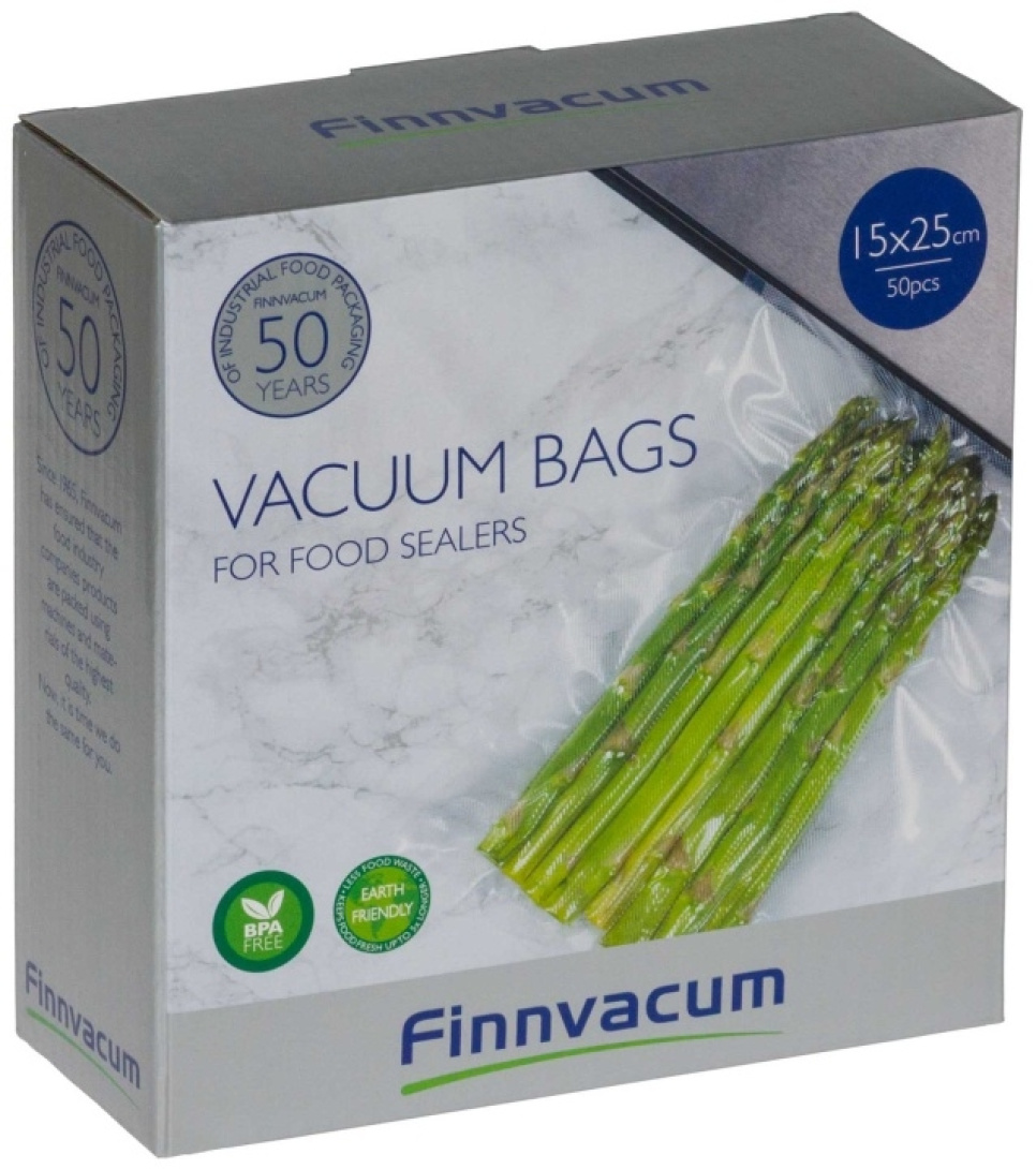 Sacs sous vide nervurés, 50 pièces - Finnvacum dans le groupe Cuisine / La cuisson sous vide / Sacs à fermeture et aspirants l\'adresse The Kitchen Lab (1965-24479)
