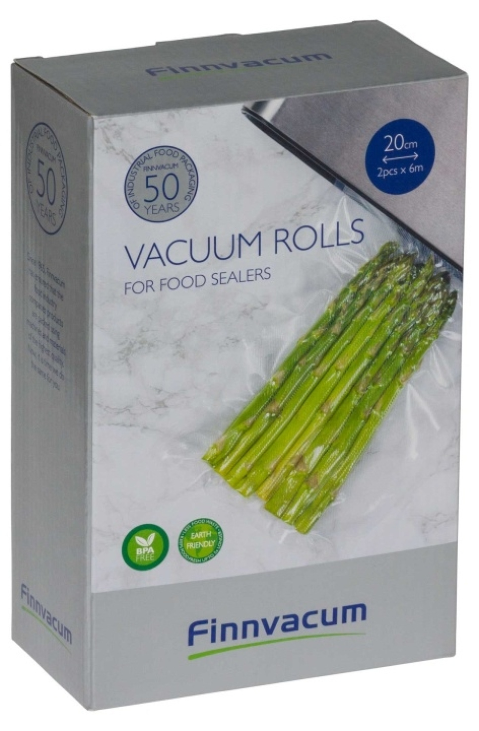Rouleaux à vide cannelés, 2 rouleaux - Finnvacum dans le groupe Cuisine / La cuisson sous vide / Sacs à fermeture et aspirants l\'adresse The Kitchen Lab (1965-24483)