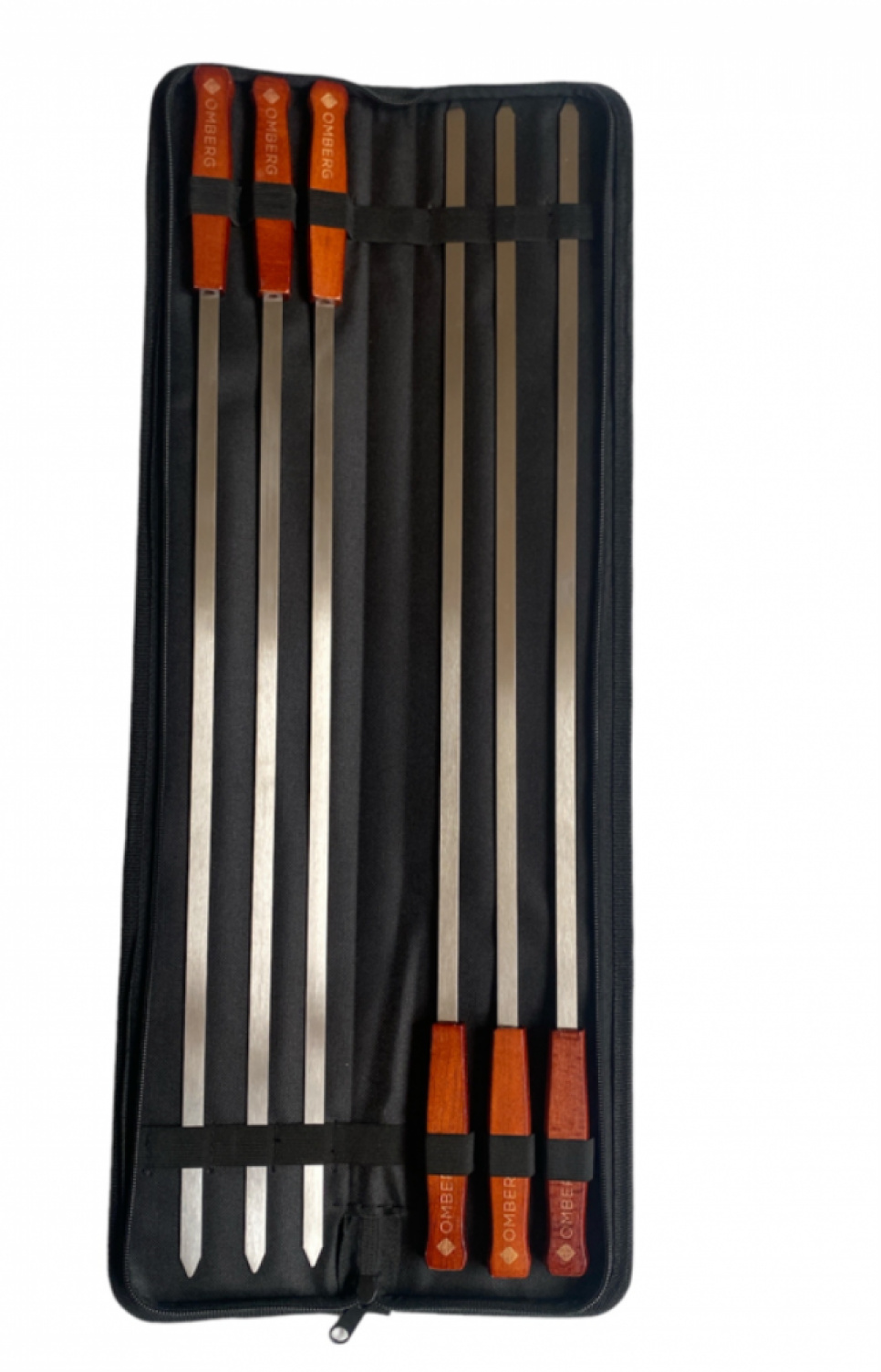 Brochettes larges avec manche en bois, 60 cm, pack de 6 – Omberg dans le groupe Barbecues, plaques de cuisson et Fours / Autres accessoires pour barbecue / Pic à brochette pour le barbecue l\'adresse The Kitchen Lab (2019-31013)