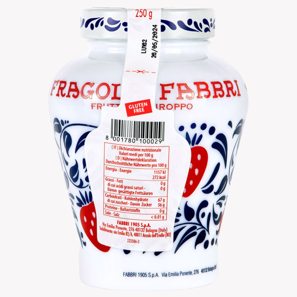 Fragola, Fraises, 600g - Fabbri