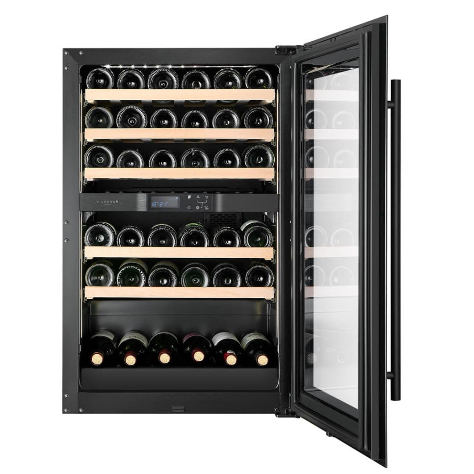 Cave à vin Kitchen Built-in 90, Double zone, Noir - Vigneron