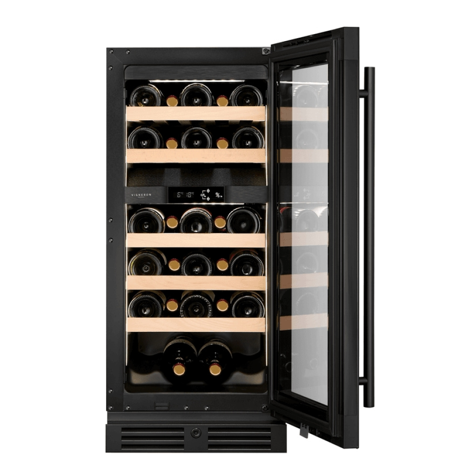 Cave à vin Kitchen Collection 40, Double zone, Noir - Vigneron