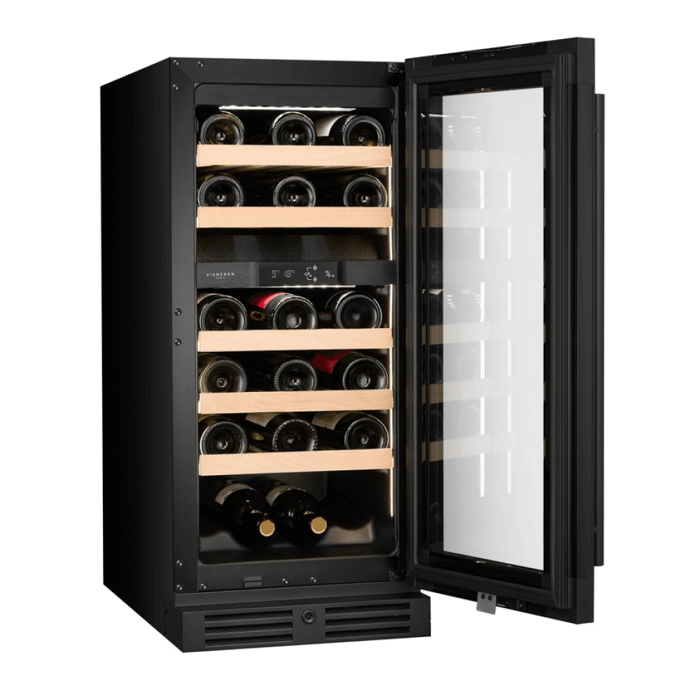 Cave à vin Kitchen Collection 40, Double zone, Noir - Vigneron
