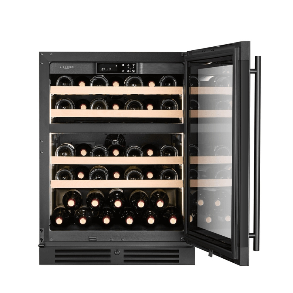 Cave à vin Kitchen Collection 60, Double zone, Noir - Vigneron