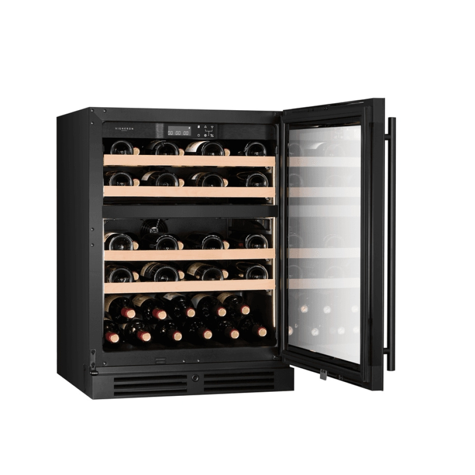 Cave à vin Kitchen Collection 60, Double zone, Noir - Vigneron