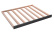 Bordure de clayette VS130 / VS170, VD180, Noir - Vigneron