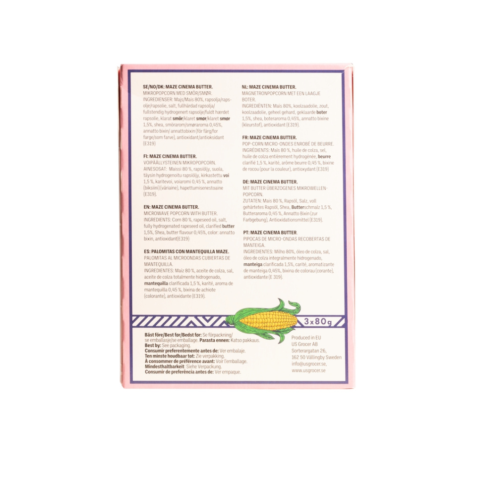 Popcorn 3x80 g - Maze