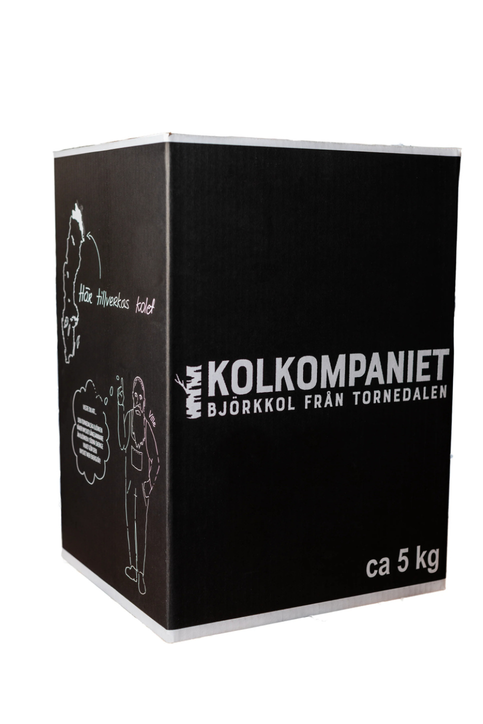 Charbon de bois de bouleau de Tornedalen, 5 kg - Kolkompaniet dans le groupe Barbecues, plaques de cuisson et Fours / Barbecue à charbon et à briquettes / charbon de bois l\'adresse The Kitchen Lab (2169-28563)
