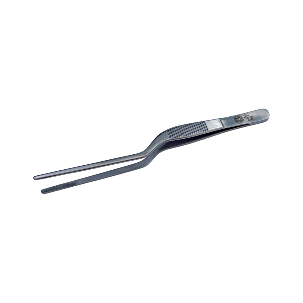 Pince à épiler, offset, 20cm, argent - The Kitchen Lab