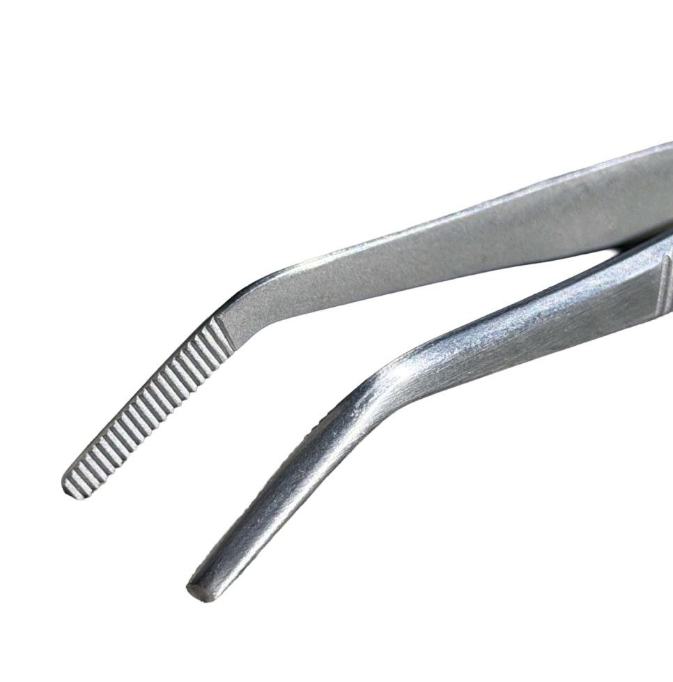 Pince de dressage coudée, 14 cm, argent - The Kitchen Lab