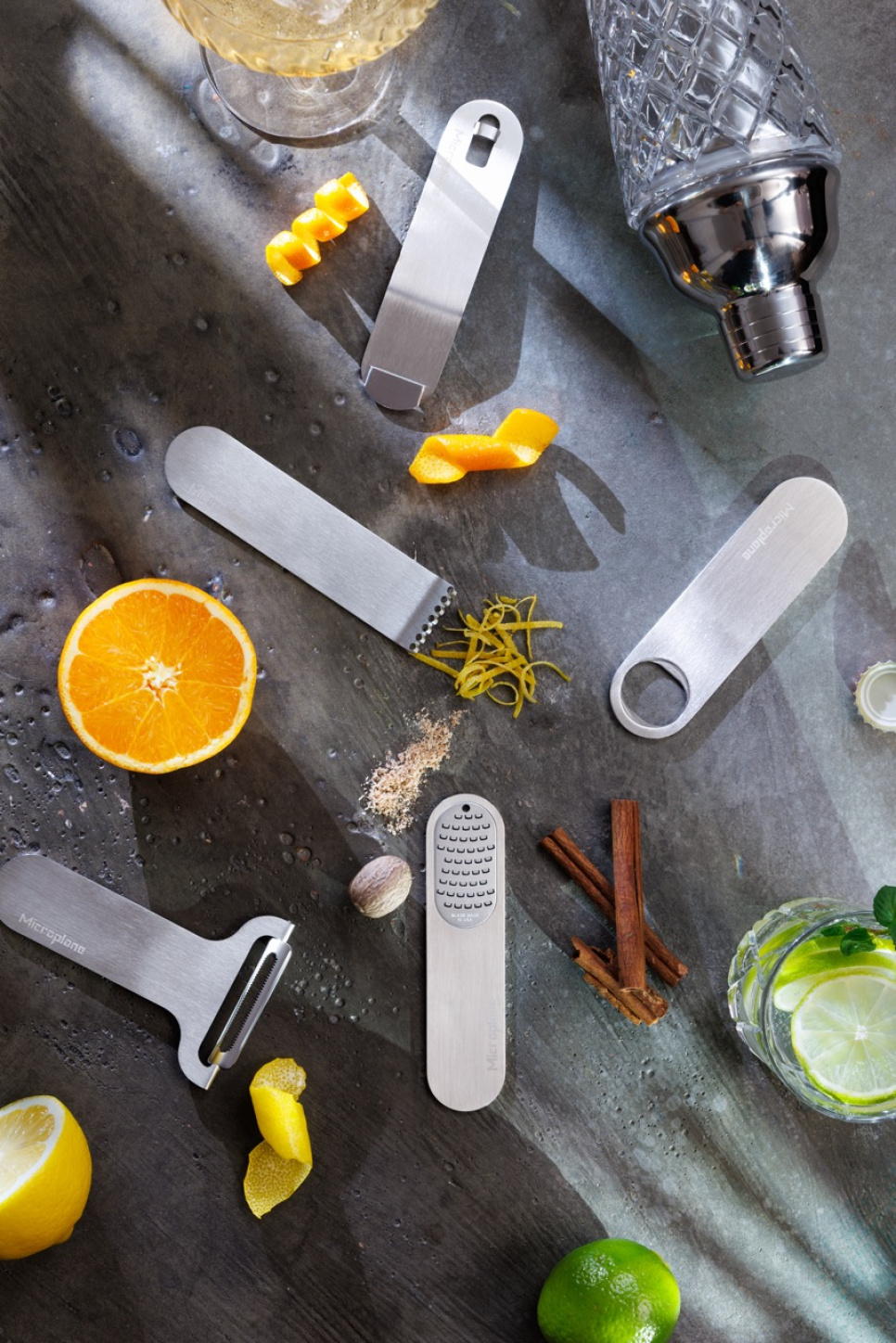 Outils de bar, Style Line, Noyer - Microplane