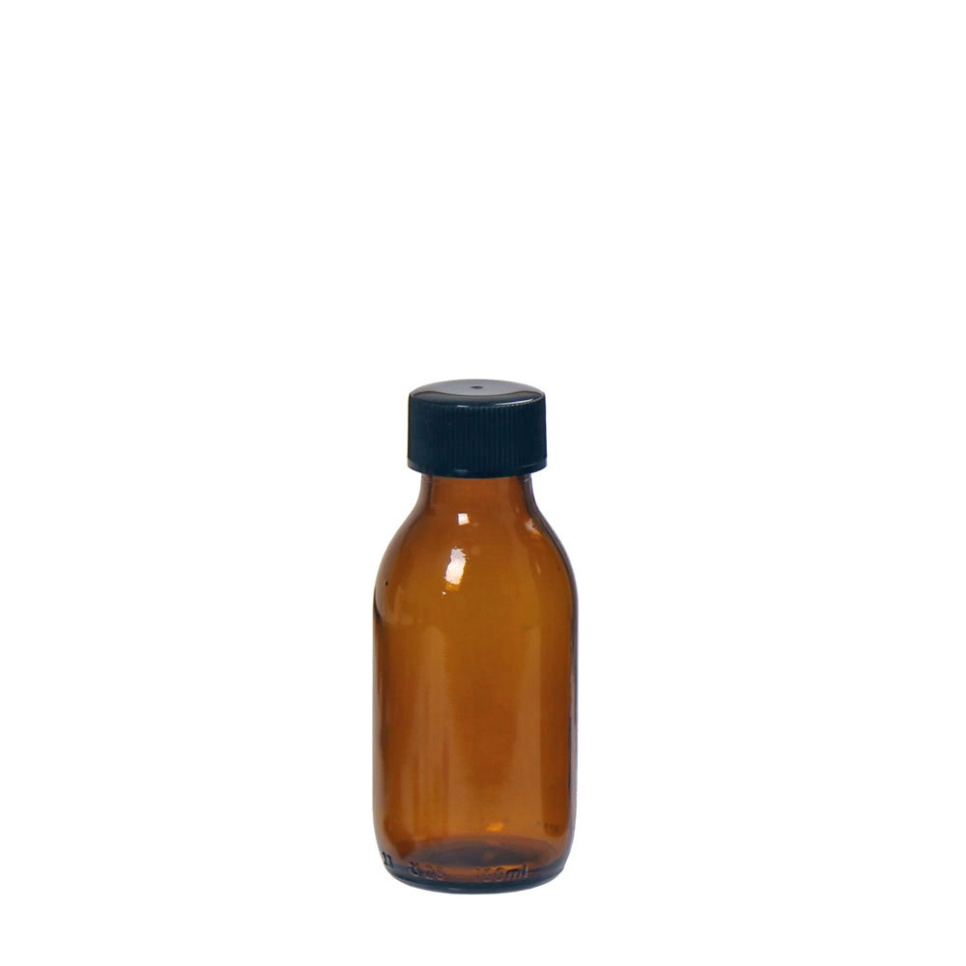 Flacon en verre brun avec bouchon à vis, 100 ml dans le groupe Cuisine / Ustensiles de cuisine / Bouteilles et bocaux l\'adresse The Kitchen Lab (2182-29001)