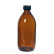 Bouteille en verre brun avec bouchon à vis, 500 ml