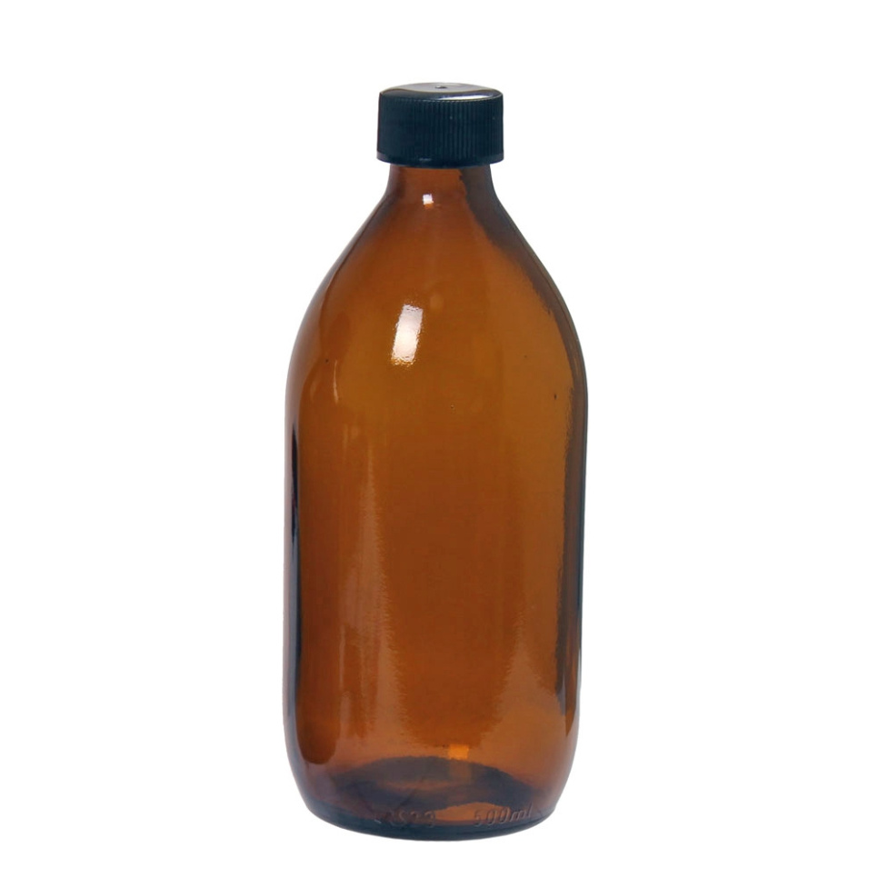 Bouteille en verre brun avec bouchon à vis, 500 ml dans le groupe Cuisine / Ustensiles de cuisine / Bouteilles et bocaux l\'adresse The Kitchen Lab (2182-29003)