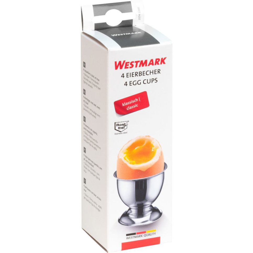 Coquetier en acier inoxydable, paquet de 4 - Westmark