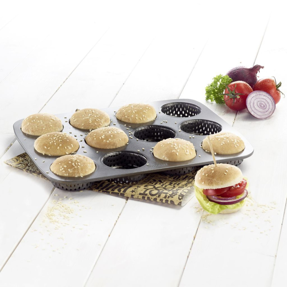 Moule à pâtisserie perforé pour mini-pains à hamburger, antiadhésif - Westmark