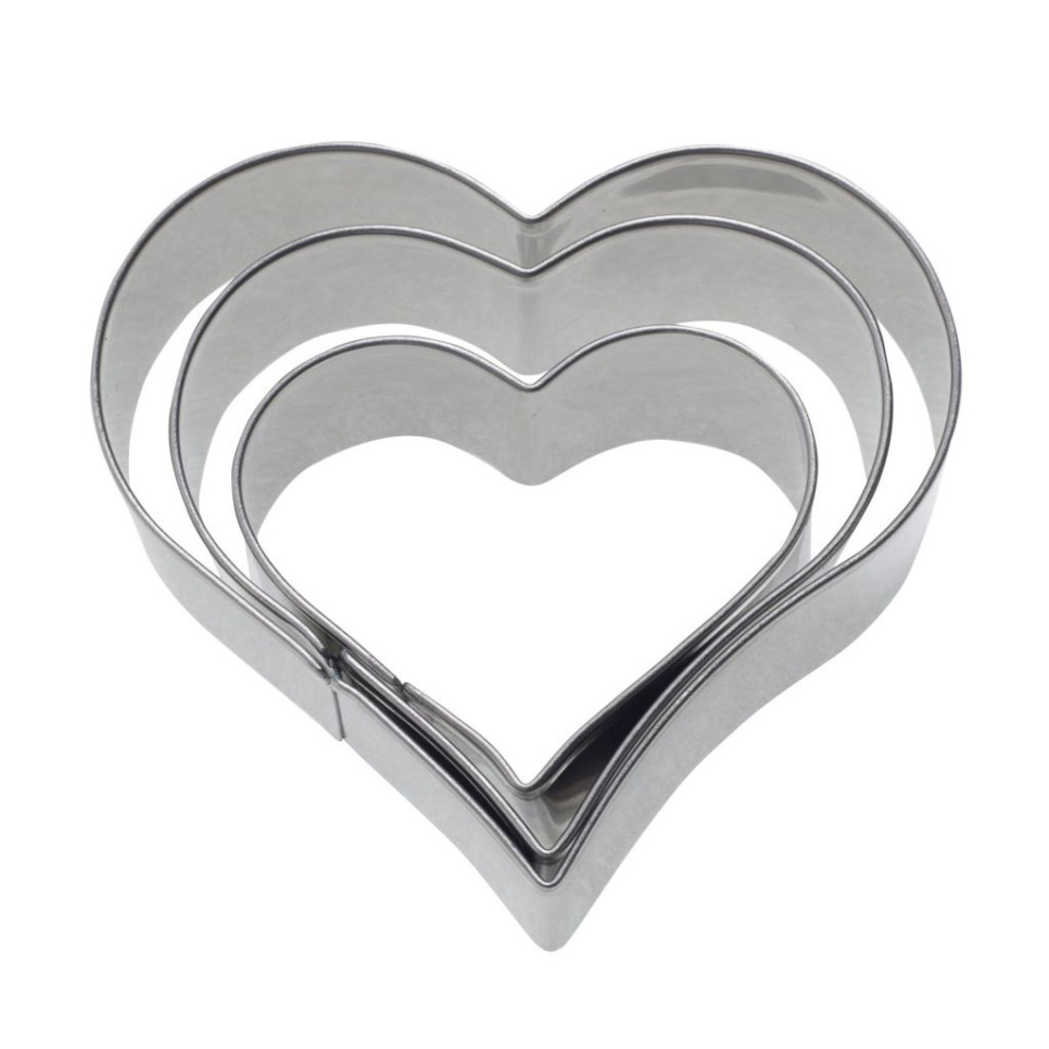 Moule à pain d\'épices, cœur, 4, 5 et 6 cm, paquet de 3 - Westmark dans le groupe Pâtisserie / Ustensiles à pâtisserie / Coupe-pâte et emporte-pièce l\'adresse The Kitchen Lab (2190-32196)