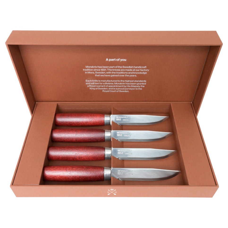 Couteau à steak en boîte cadeau, 4 pièces, Classic - Morakniv